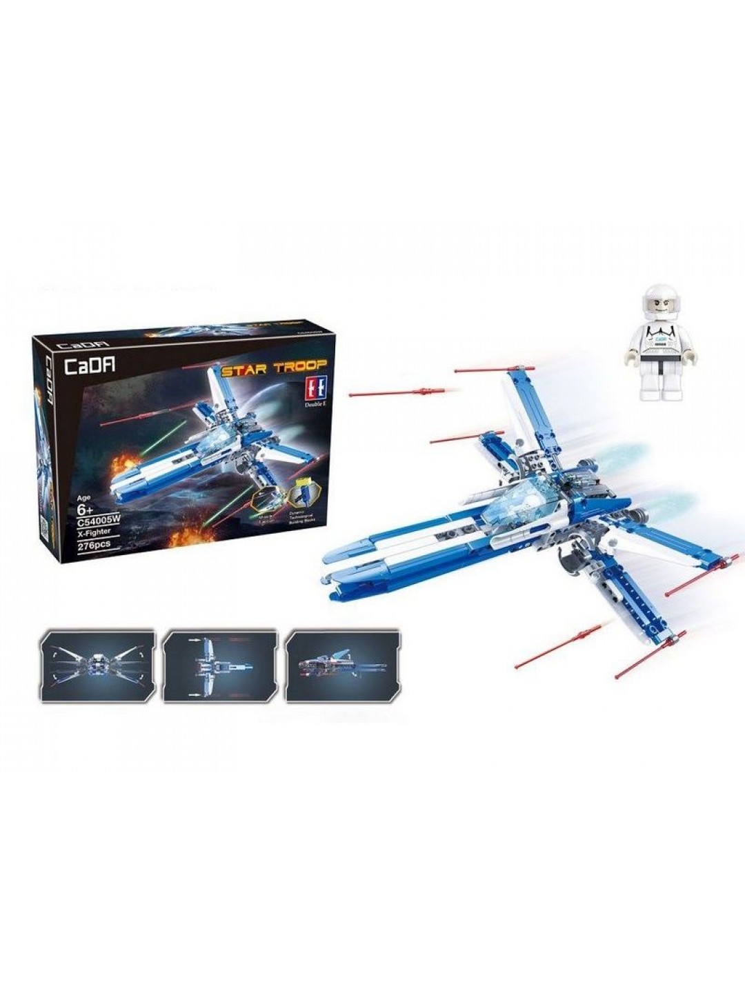 Конструктор CaDA Technic звездный истребитель (276 деталей)