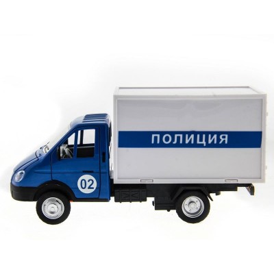 Машина "АВТОПАНОРАМА" "ГАЗель" (полиция) 1/28, в/к 24*14*12 см