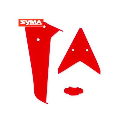 Хвостовое оперение (красное) для вертолета Syma S5 Хвостовое оперение (красное) для вертолета Syma S5