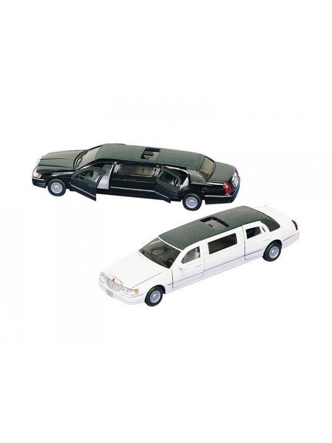 Машина Kinsmart "Lincoln Town Car Stretch Limousine" инерция (1/6шт.) 1:38 б/к
