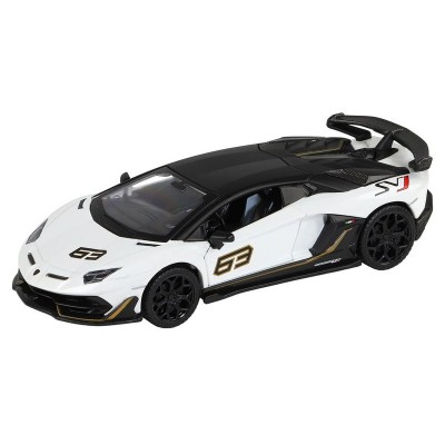 Машина "АВТОПАНОРАМА" Lamborghini SVJ, белый, 1/32, свет, звук, инерция, в/к 17,5*12,5*6,5 см