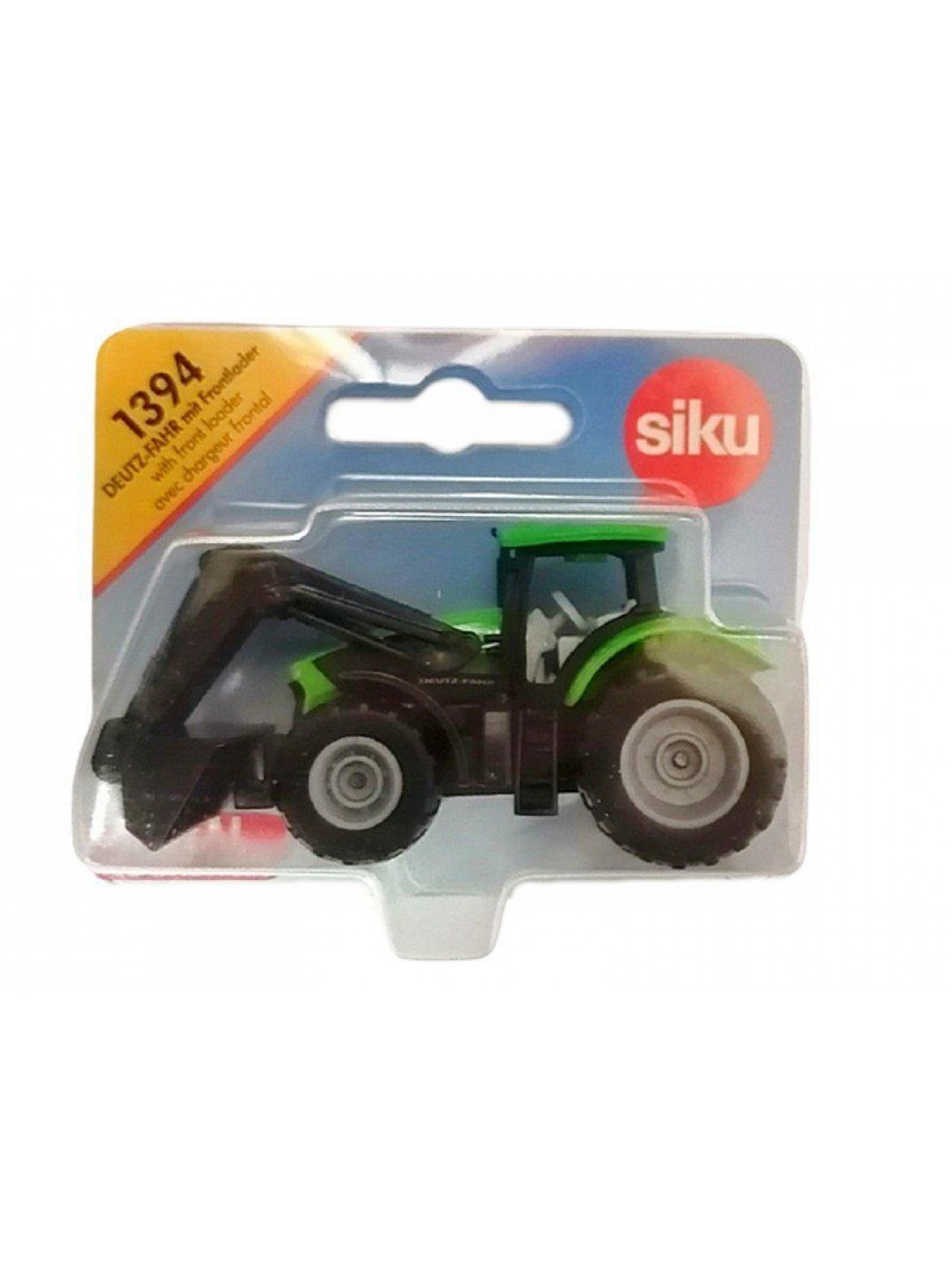 Трактор Siku 1394 Deutz-Fahr TTV 7250, с фронтальным погрузчиком