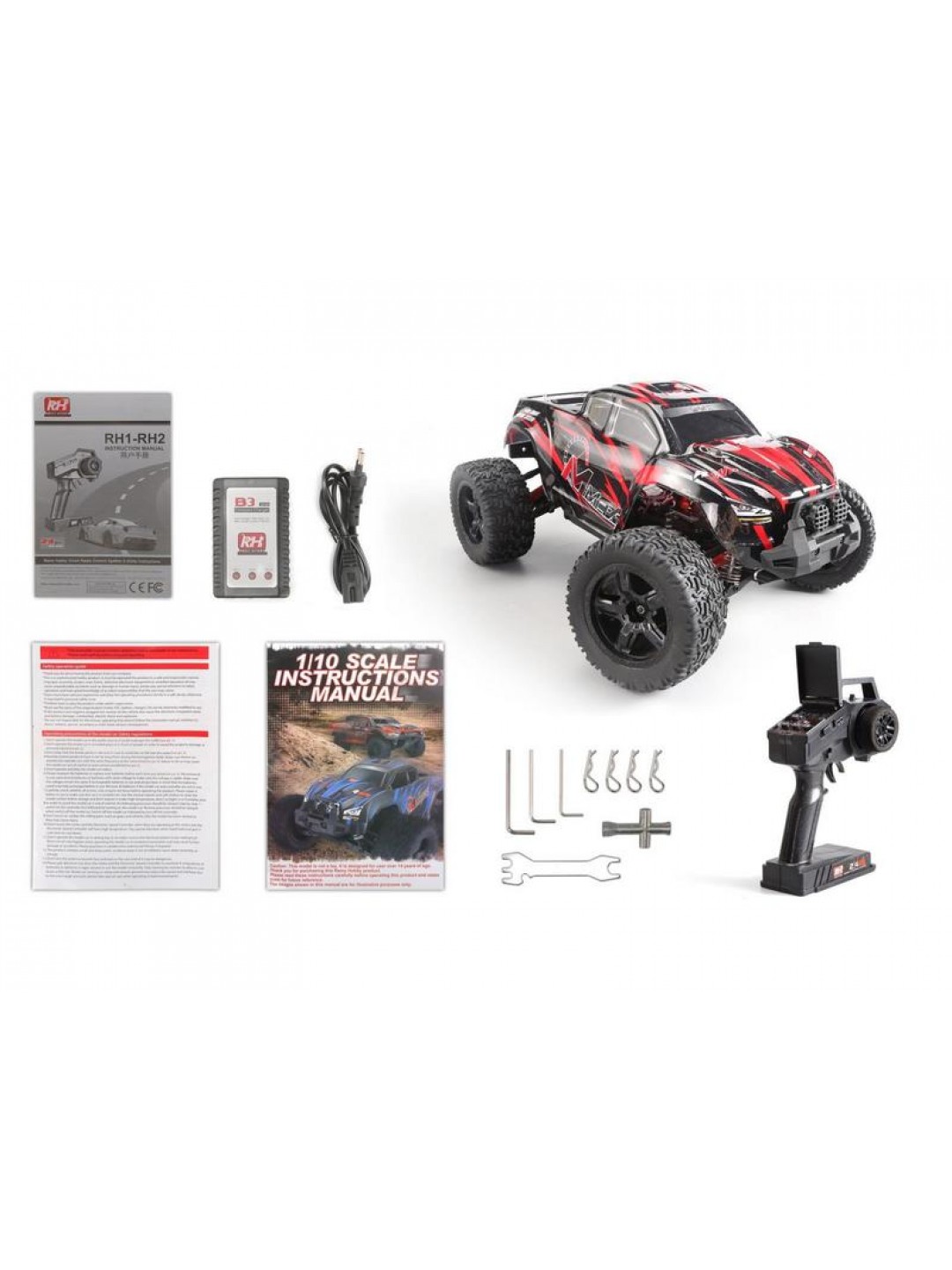 Радиоуправляемый монстр Remo Hobby MMAX PRO (синий) Li-Po 4WD 2.4G 1/10 RTR