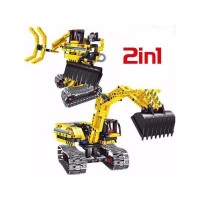 Конструктор Qihui Mechanical Master 2 в 1 Экскаватор и Робот (342 детали) Конструктор Qihui Mechanical Master 2 в 1 Экскаватор и Робот (342 детали)