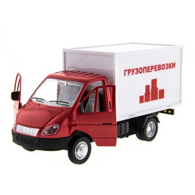 Машина "АВТОПАНОРАМА" "ГАЗель" (грузоперевозки) 1/28, в/к 24*14*12 см