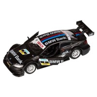 Машина "АВТОПАНОРАМА" BMW M3, DTM, 1/42, черный, инерция, откр. двери, в/к 17,5*12,5*6,5 см