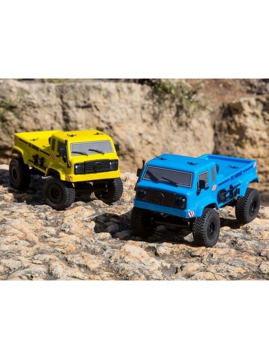 Краулер ECX 1:24 Scaler Crawler Barrage UV 4WD, электро, RTR (желтый)