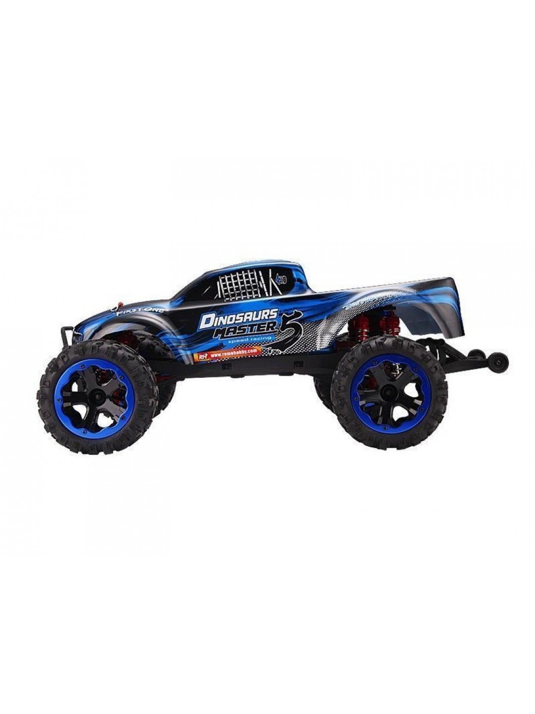 Радиоуправляемый монстр Remo Hobby Dinosaurs Master Brushless UPGRADE (синий) 4WD 2.4G 1/8 RTR