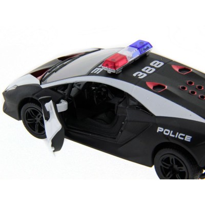 Машина Kinsmart 1:40 Lamborghini Police Sesto Elemento в асс. инерция (1/12шт.) б/к