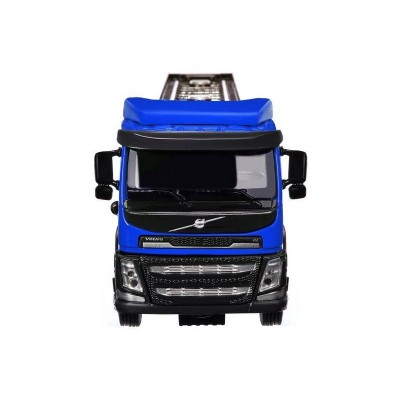Машина "АВТОПАНОРАМА" Volvo бензовоз, голубой, 1/50, свет, звук, в/к 28*14*10 см