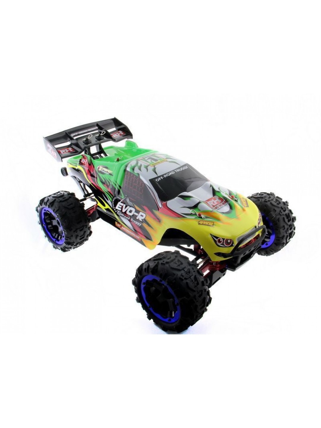Радиоуправляемая трагги Remo Hobby EVO-R Brushless UPGRADE (зеленая) 4WD 2.4G 1/8 RTR