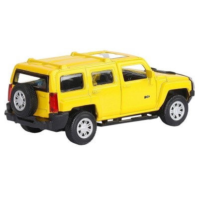 Машина "АВТОПАНОРАМА" Hummer H3, желтый, 1/43, инерция, в/к 17,5*12,5*6,5 см
