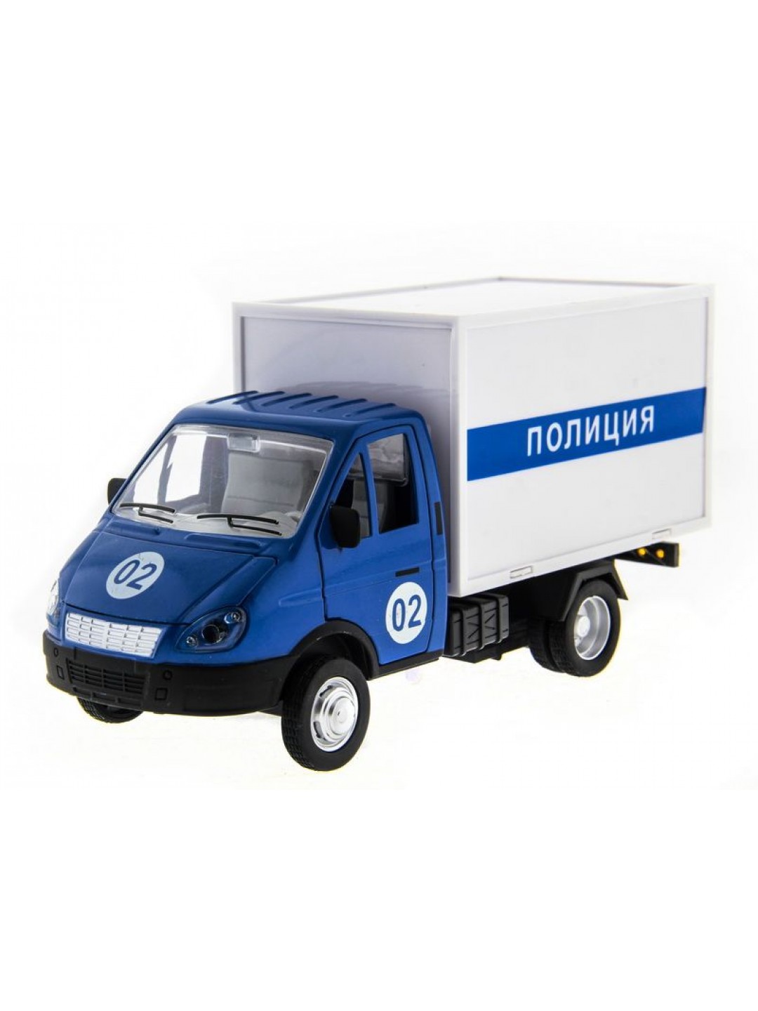 Машина "АВТОПАНОРАМА" "ГАЗель" (полиция) 1/28, в/к 24*14*12 см
