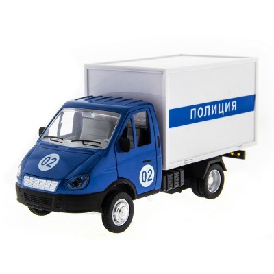 Машина "АВТОПАНОРАМА" "ГАЗель" (полиция) 1/28, в/к 24*14*12 см