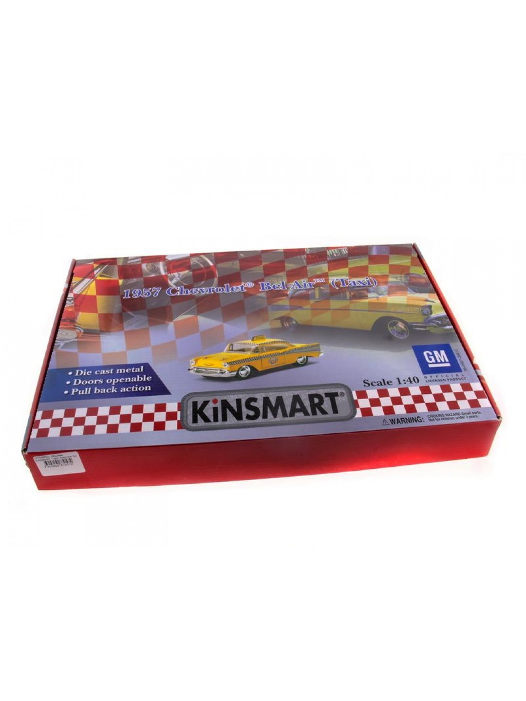 Машина Kinsmart "1957 Chevrolet Bel Air" инерция (1/12шт.) 1:36 б/к