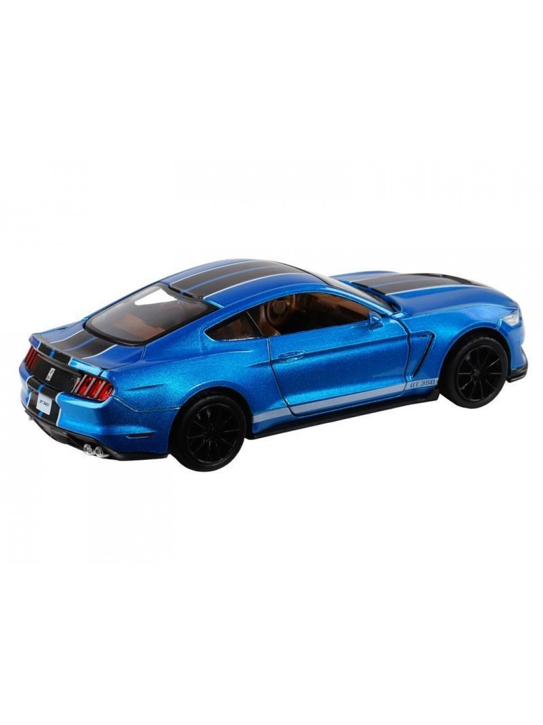 Машина "АВТОПАНОРАМА" Ford Shelby GT350, синий, 1/32, свет, звук, инерция, в/к 17,5*13,5*9 см