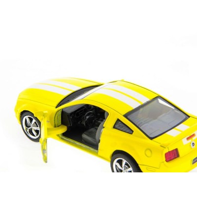 Машина Kinsmart 1:38 Ford Mustang GT с полосками инерция (1/12шт.) б/к
