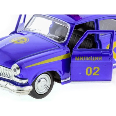 Машина "АВТОПАНОРАМА" инерц. ГАЗ-21 (милиция) 1/43, в/к 14*7*5,5 см