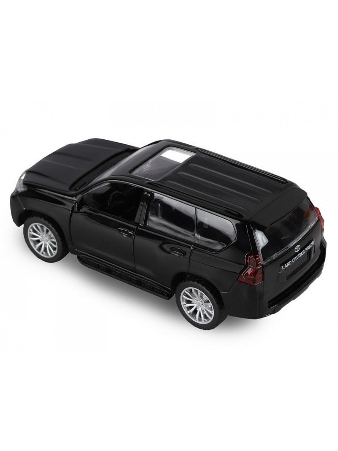 Машина "АВТОПАНОРАМА" Land Cruiser Prado, черный, 1/42, инерция, в/к 17,5*12,5*6,5 см