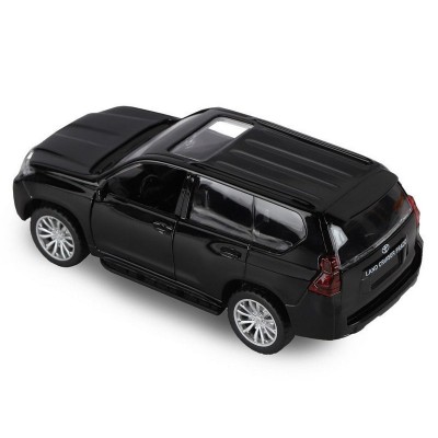 Машина "АВТОПАНОРАМА" Land Cruiser Prado, черный, 1/42, инерция, в/к 17,5*12,5*6,5 см