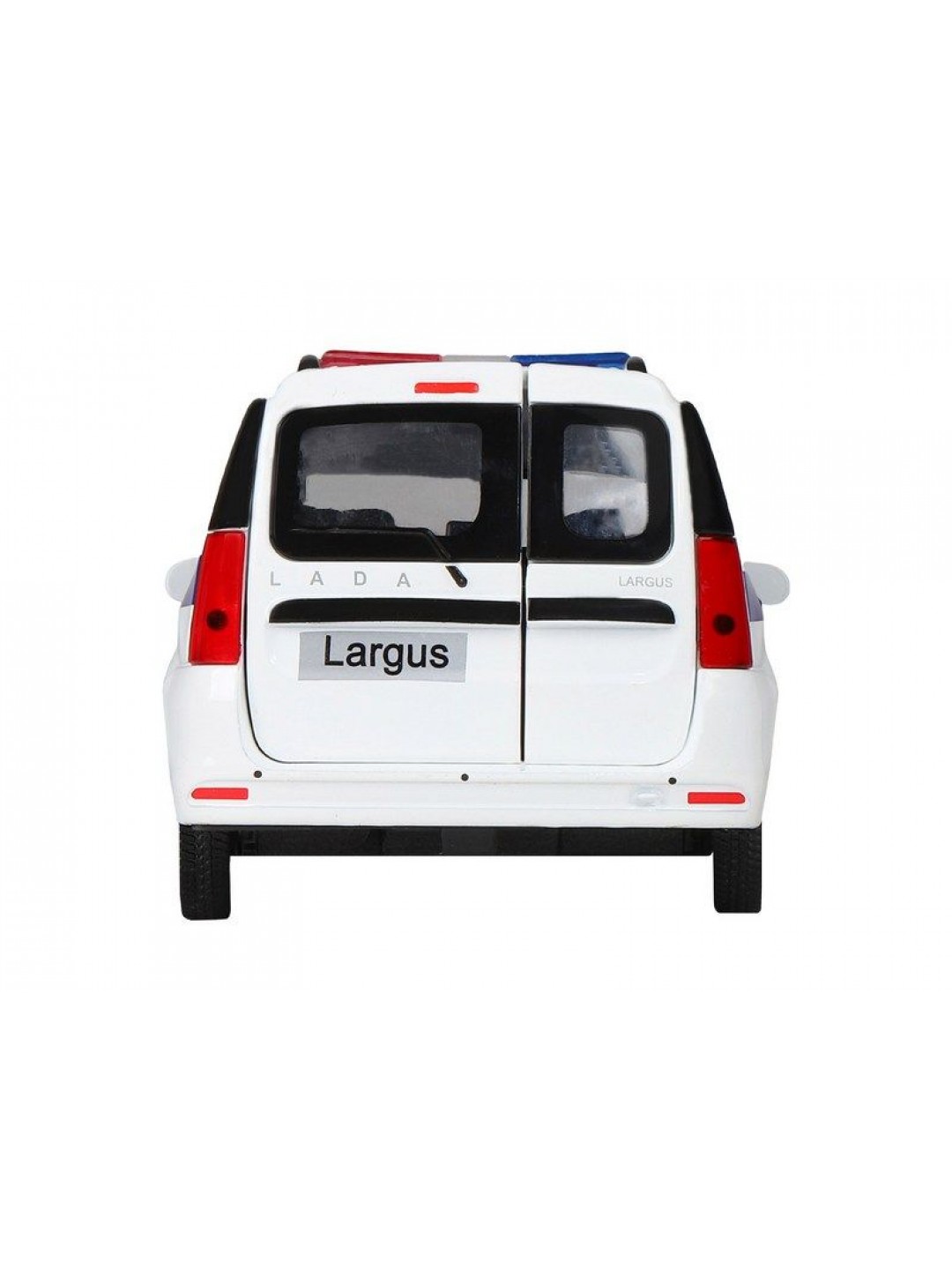 Машина "АВТОПАНОРАМА" LADA LARGUS "Полиция", 1/24, свет, звук, инерция, в/к 24,5*12,5*10,5 см