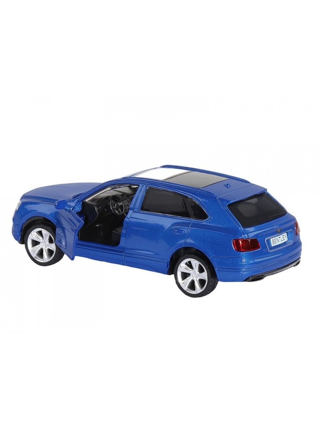 Машина "АВТОПАНОРАМА" BENTLEY BENTAYGA, синий, 1/45, инерция, в/к 17,5*12,5*6,5 см