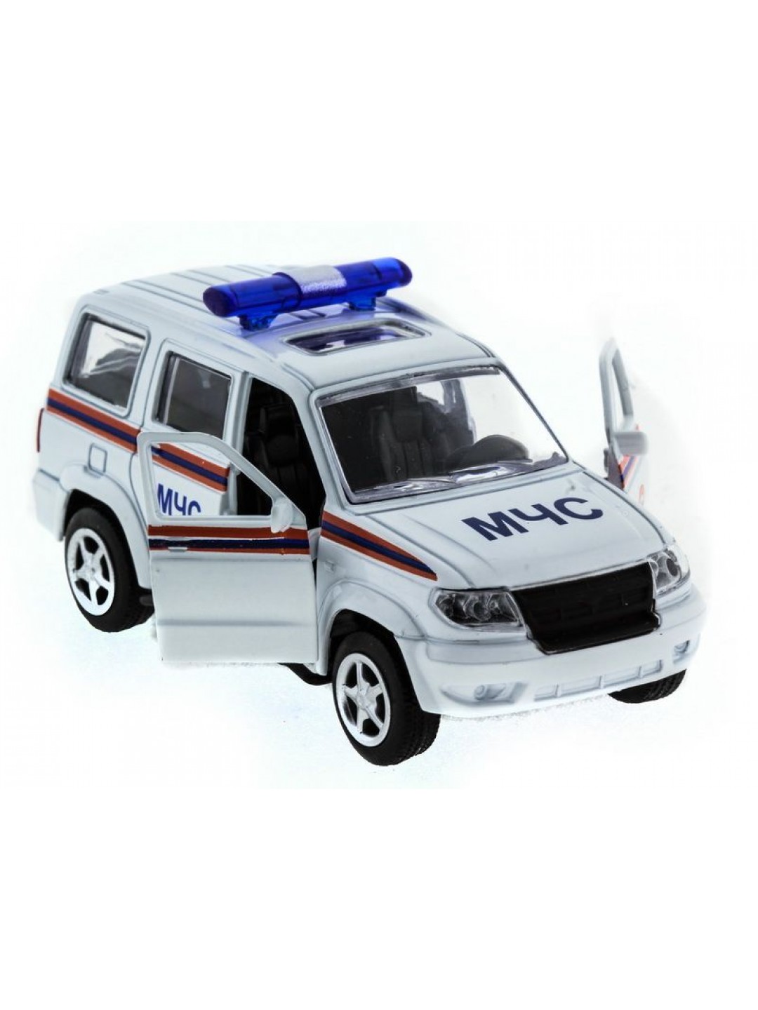 Машина "АВТОПАНОРАМА" инерц. УАЗ Патриот (МЧС) 1/50,  в/к 12*7*5,5 см