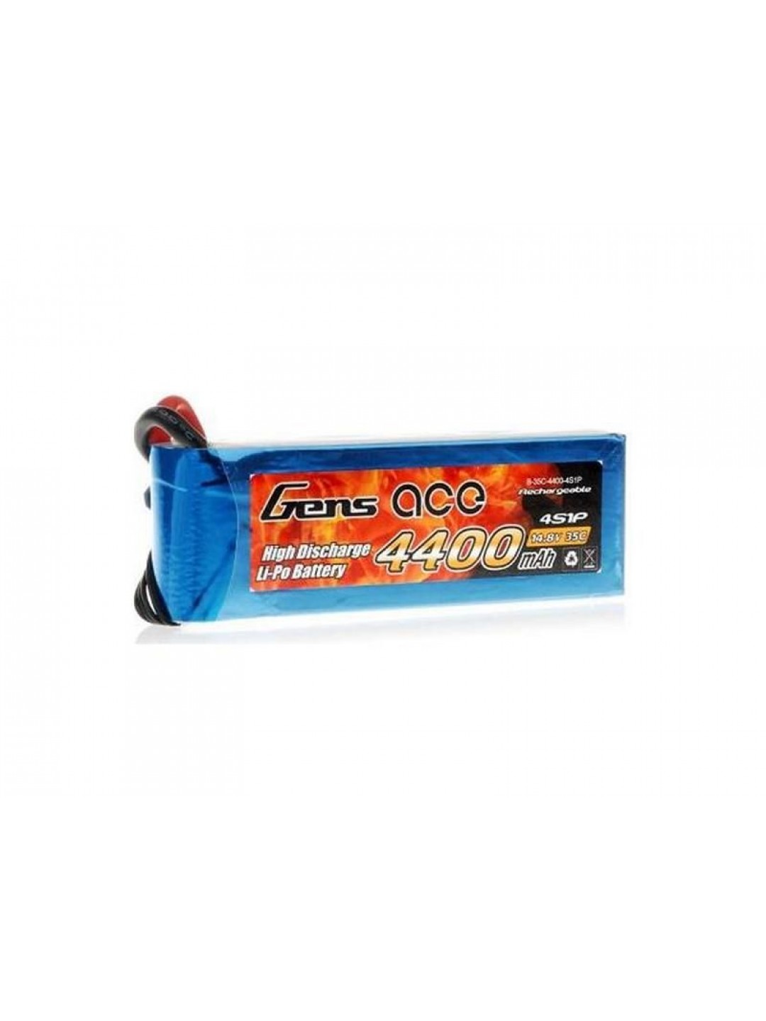 Аккумулятор Gens Ace LiPo 4400 mAh 4s1p 14.8V 35C Deans