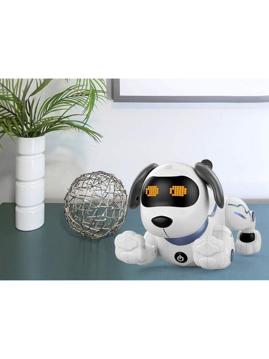 Радиоуправляемая робот-собака LENENG TOYS K16 звук, свет, танцы, сенсор
