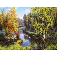 Картина мозаикой с нанесенной рамкой 40х50 ПРИЩЕПА. ГУСИ В ДЕРЕВНЕ (33 цвета) Картина мозаикой с нанесенной рамкой 40х50 ПРИЩЕПА. ГУСИ В ДЕРЕВНЕ (33 цвета)