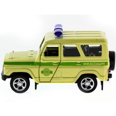 Машина "АВТОПАНОРАМА" инерц. УАЗ (инкассация) 1/50, в/к 12*7*5,5 см