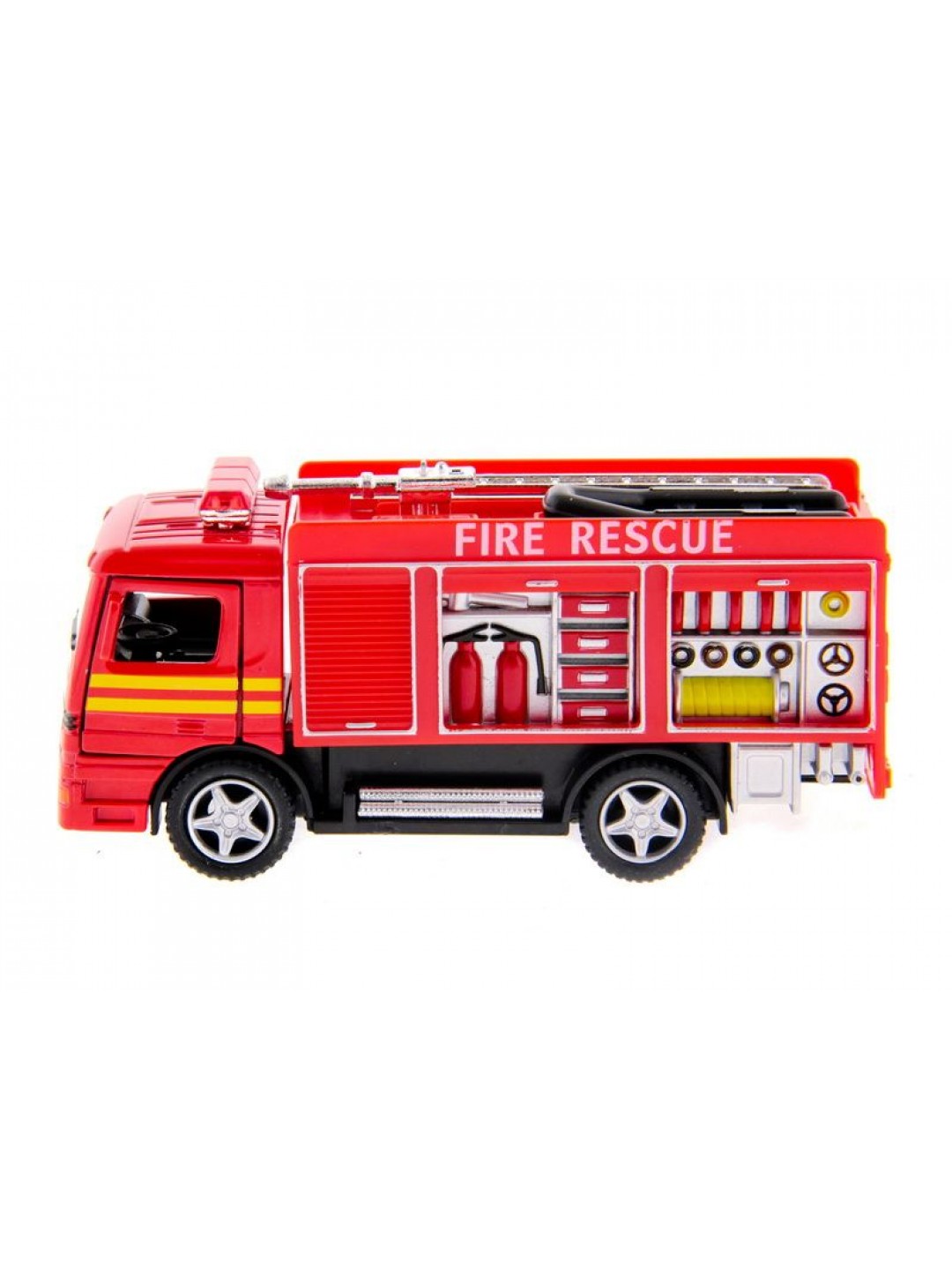 Машина Kinsmart Пожарная машина Rescue Fire Engine инерция (1/12шт.) б/к