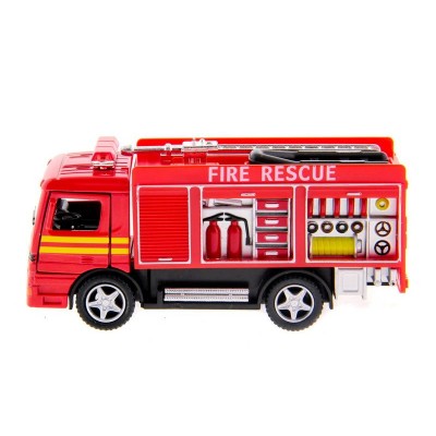 Машина Kinsmart Пожарная машина Rescue Fire Engine инерция (1/12шт.) б/к