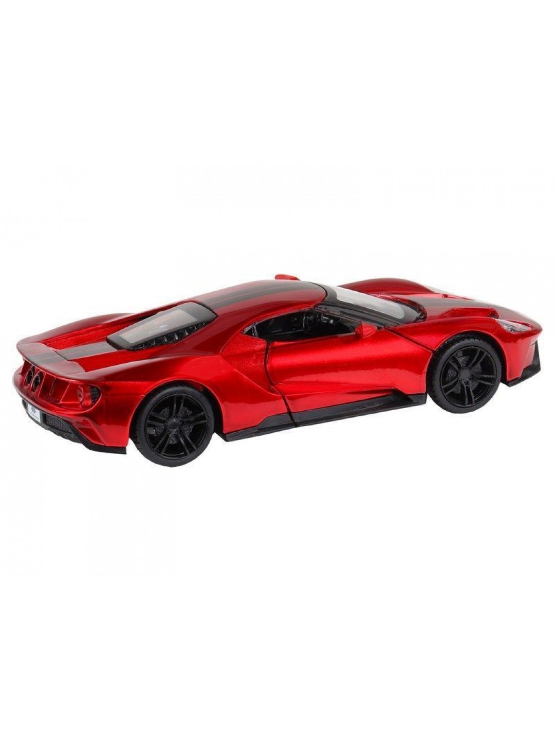 Машина "АВТОПАНОРАМА" Ford GT, красный, 1/32, свет, звук, инерция, в/к 17,5*12,5*6,5 см