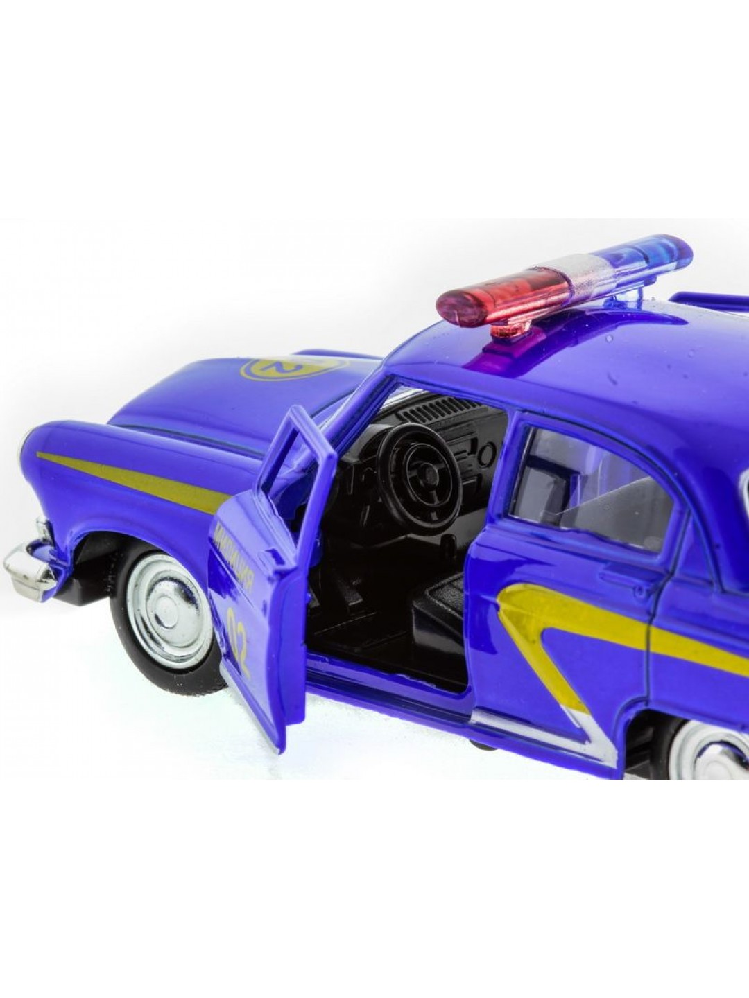 Машина "АВТОПАНОРАМА" инерц. ГАЗ-21 (милиция) 1/43, в/к 14*7*5,5 см