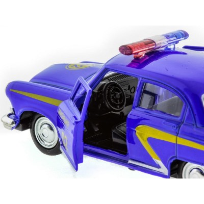 Машина "АВТОПАНОРАМА" инерц. ГАЗ-21 (милиция) 1/43, в/к 14*7*5,5 см