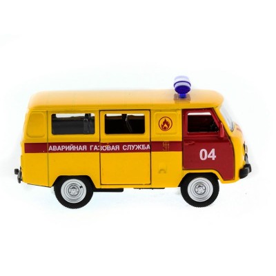 Машина "АВТОПАНОРАМА" инерц. УАЗ (аварийная) 1/50, в/к 12*7*5,5 см