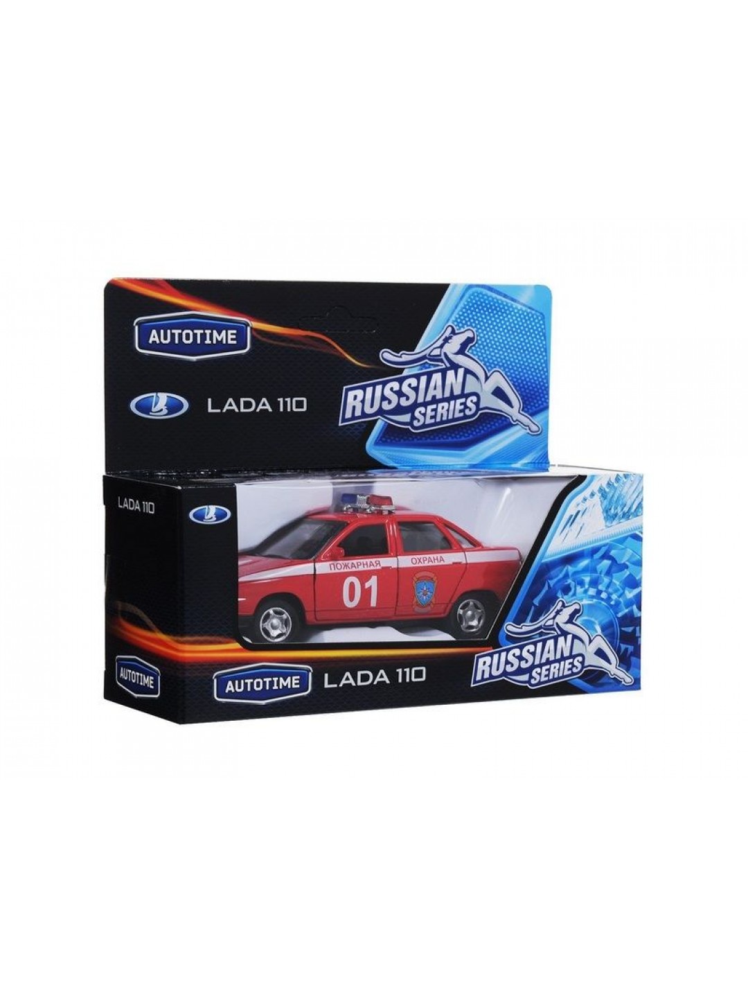 Машина Autotime "LADA 110" пожарная охрана 1:36