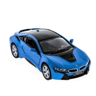 Машина Kinsmart BMW i8 инерция (1/12шт.) 1:36 б/к