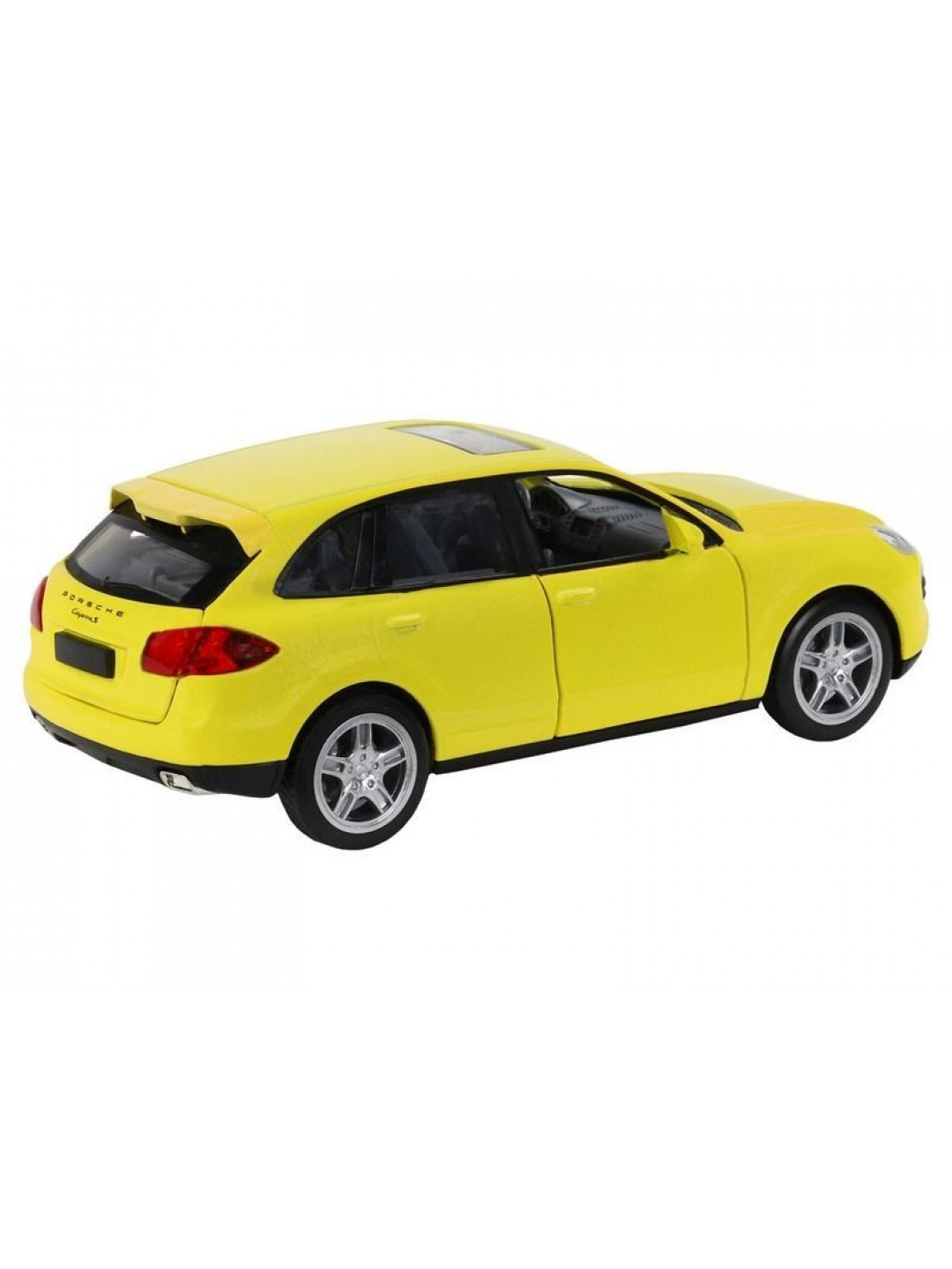 Машина "АВТОПАНОРАМА" Porsche Cayenne S, желтый, 1/32, свет, звук, инерция, в/к 17,5*13,5*9 см