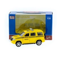 Машина "АВТОПАНОРАМА" инерц. УАЗ Патриот (такси) 1/50, в/к 12*7*5,5 см