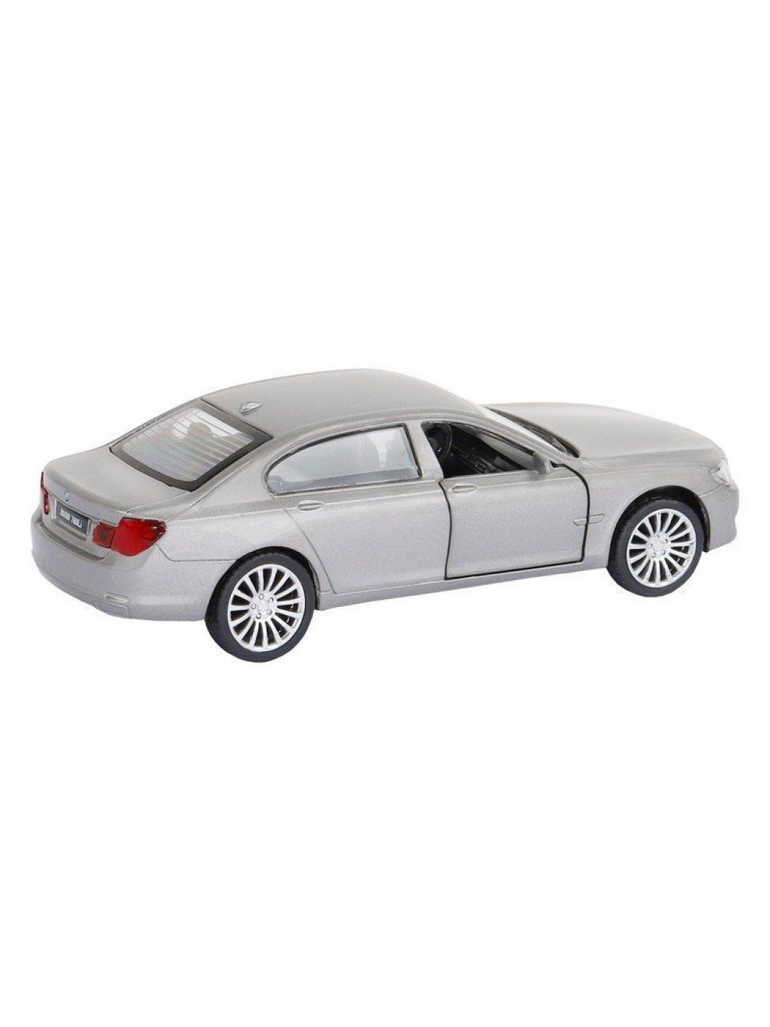Машина "АВТОПАНОРАМА" BMW 760 LI, серебряный, 1/46, инерция, в/к 17,5*12,5*6,5 см