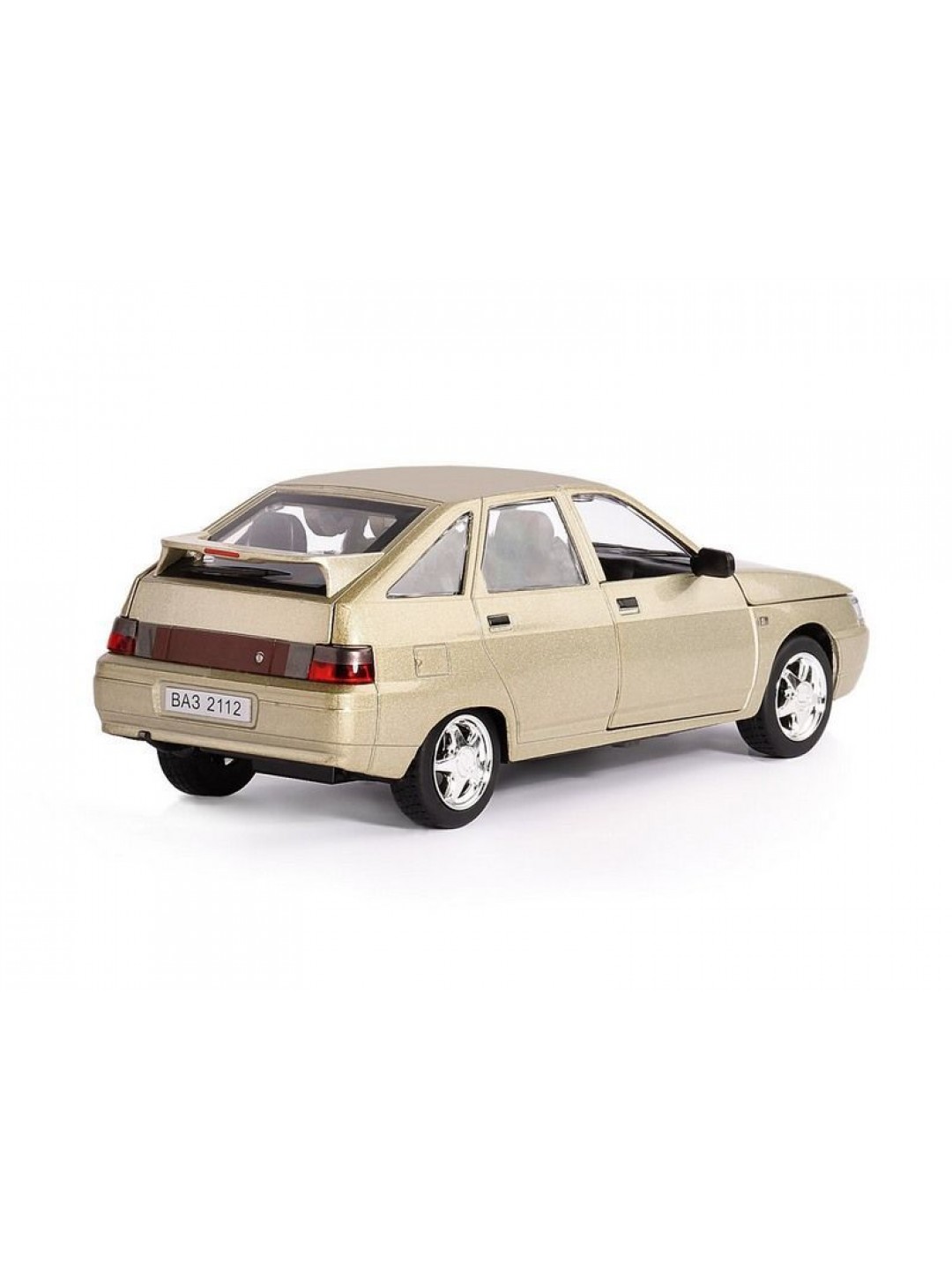 Машина "АВТОПАНОРАМА" ВАЗ 2112, золотой, 1/22, инерция, в/к 24,5*12,5*10,5 см