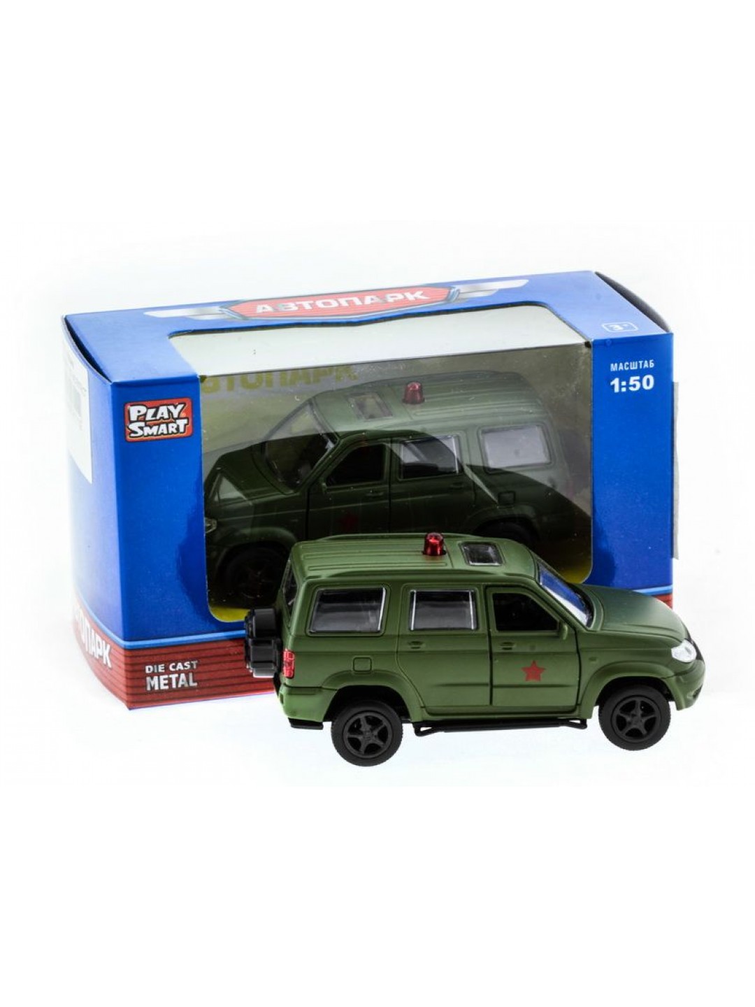 Машина "АВТОПАНОРАМА" инерц. УАЗ Патриот (ВАИ) 1/50, в/к 12*7*5,5 см