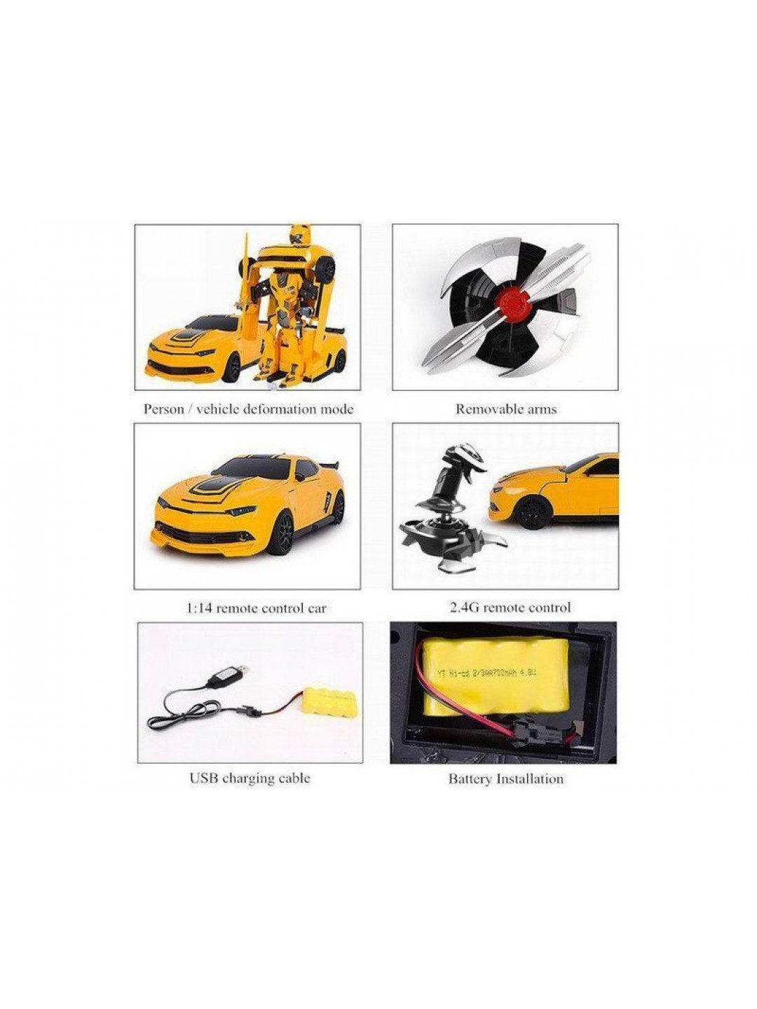 Р/У трансформер MZ Bumblebee 2314D 1/14