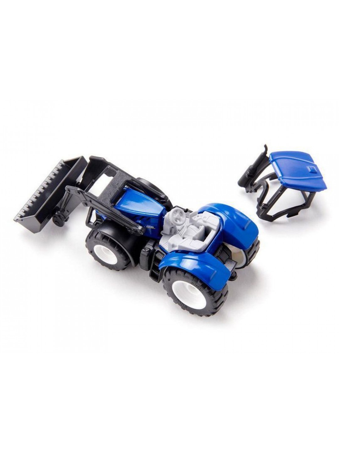 Трактор Siku 1396 New-Holland TTV 7150, с фронтальным погрузчиком, синий