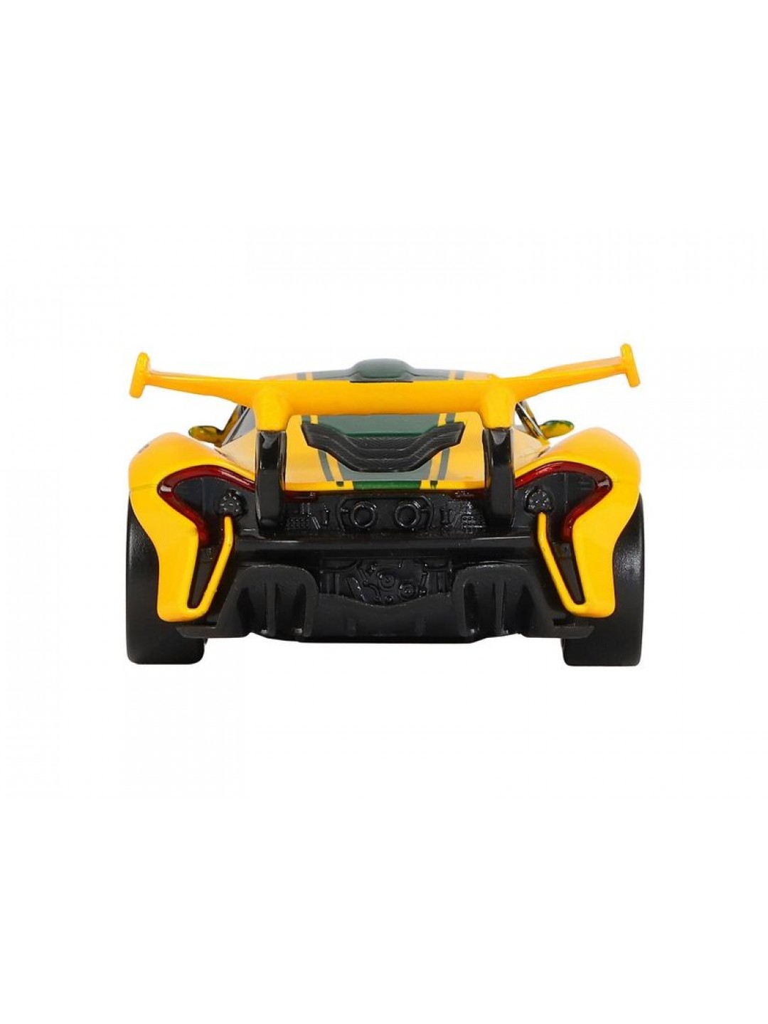 Машина "АВТОПАНОРАМА" Mclaren P1™ GTR, желтый, 1/32, свет, звук, инерция, в/к 17,5*12,5*6,5 см