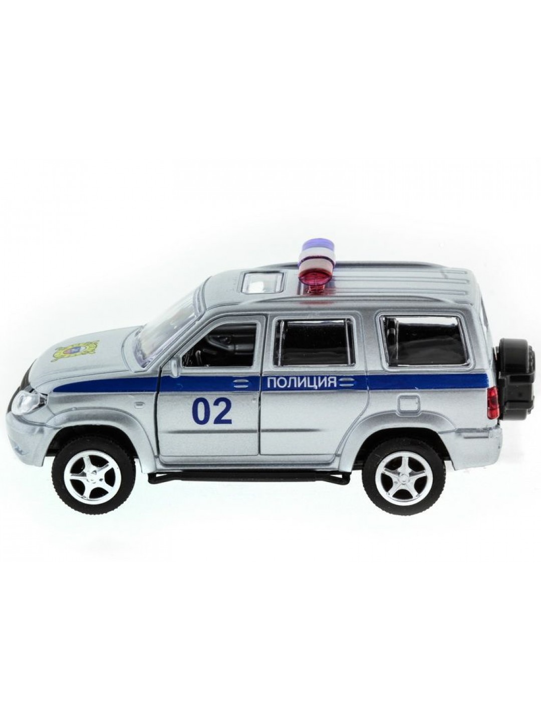 Машина "АВТОПАНОРАМА" инерц. УАЗ Патриот (полиция) 1/50, в/к 12*7*5,5 см