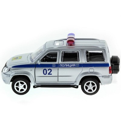 Машина "АВТОПАНОРАМА" инерц. УАЗ Патриот (полиция) 1/50, в/к 12*7*5,5 см