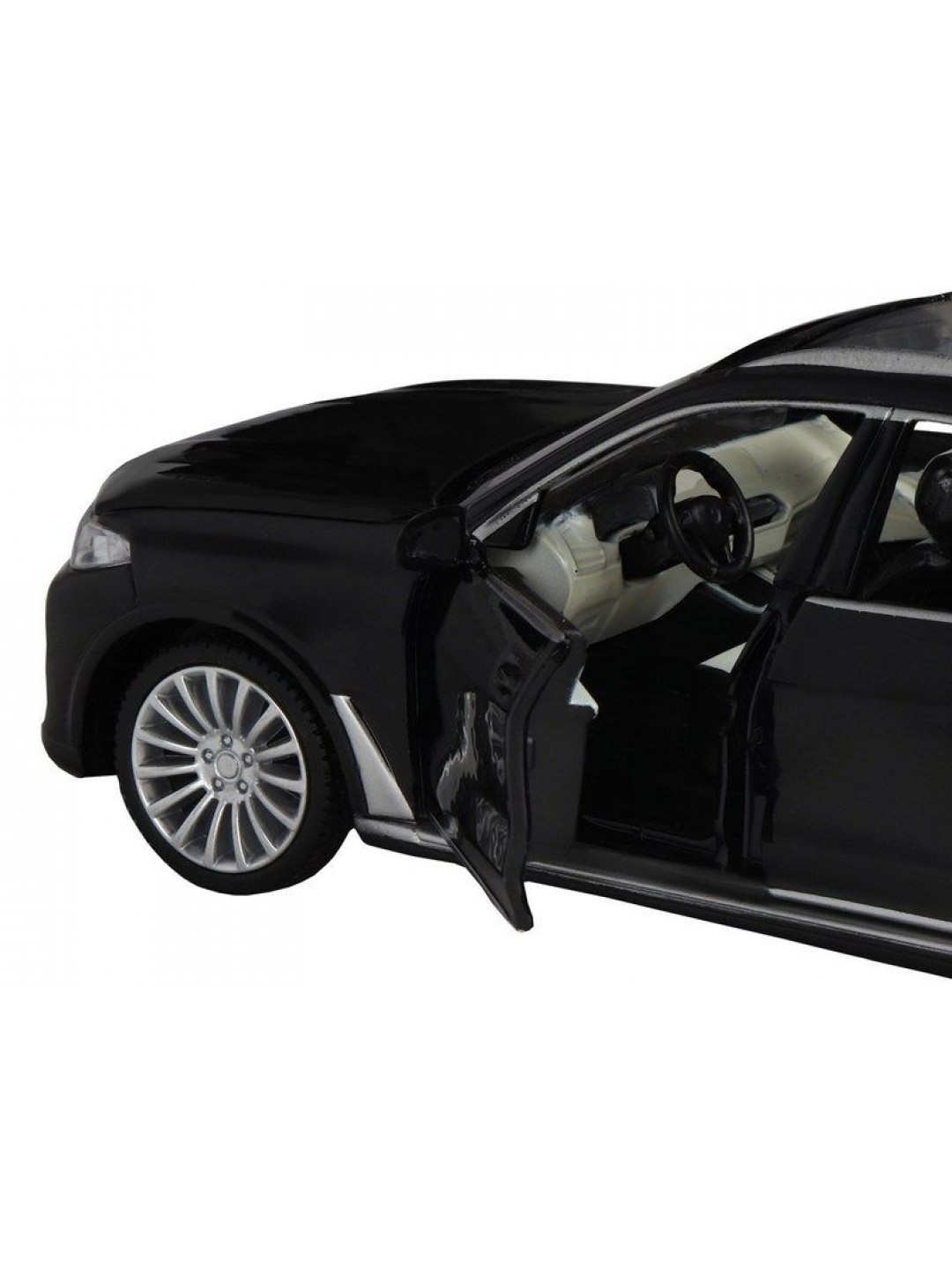 Машина "АВТОПАНОРАМА" BMW X7, черный, 1/32, свет, звук, инерция, в/к 17,5*13,5*9 см